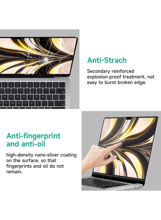 1Pack Anti Glare Matte Screen Protector for MacBook Air 13.6" with M5/M4/M3/M2 Chip (Models A3449/A3240/ A3113/A2681), Anti-Reflection & Scratch-Resistant Accessories 5H Hardness Protector for MacBook Air 13.6 Inch (Matte Clear) - Image 4